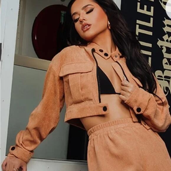Cropped Corduroy Jacket - Picture 1 of 7
